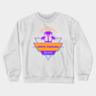 South Carolina Beach Vibes 80's Crewneck Sweatshirt